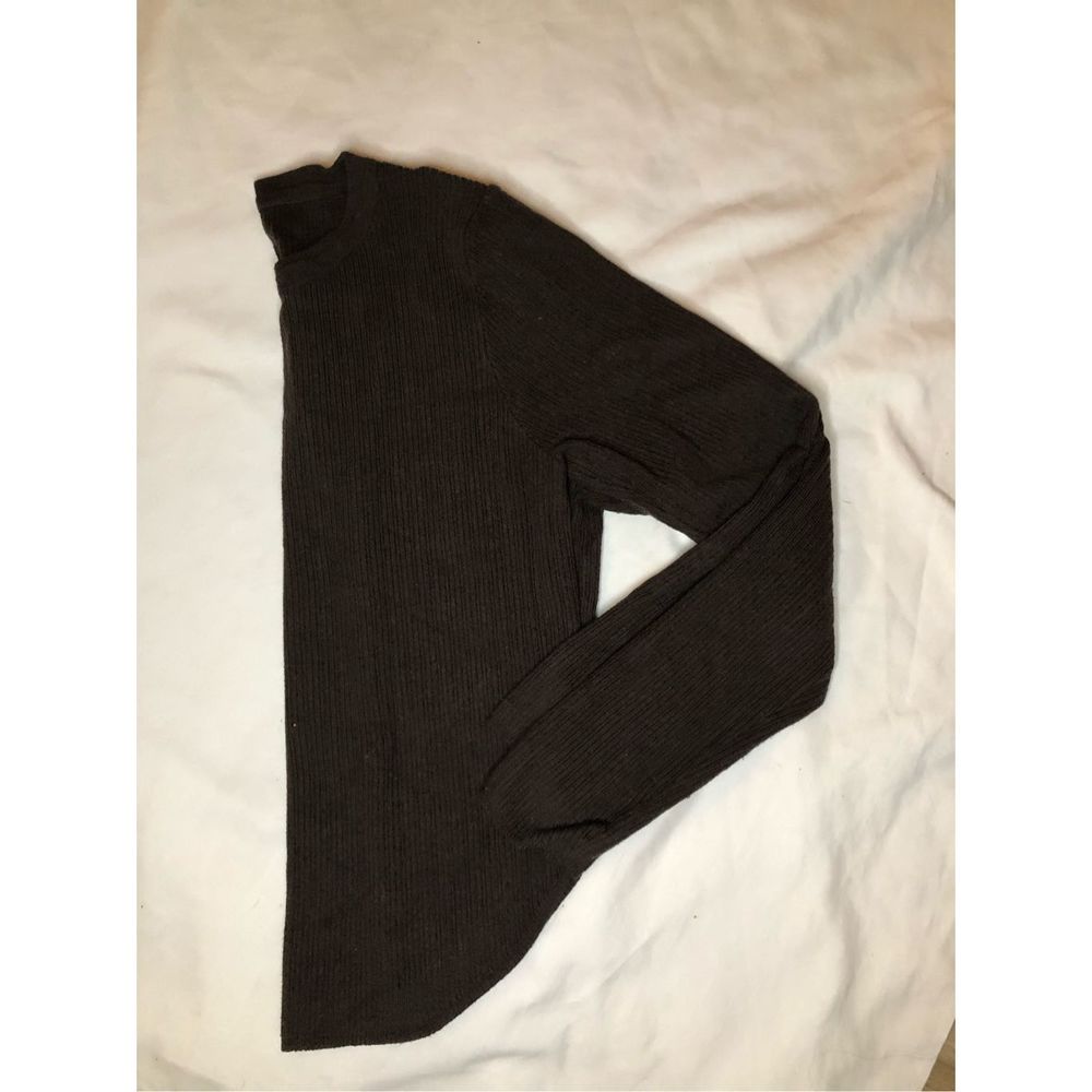 Dazy Long Sleeve Brown Crew Neck Sweater